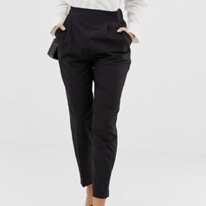 ASOS DESIGN high waist tapered pants